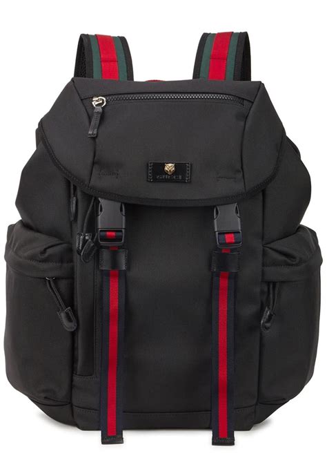 gucci canvas backpack black|custom gucci backpack.